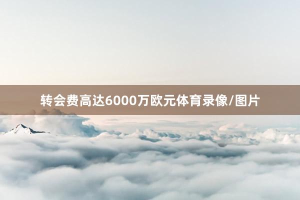 转会费高达6000万欧元体育录像/图片